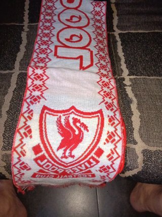 Bufanda Liverpool FC Roja y Blanca