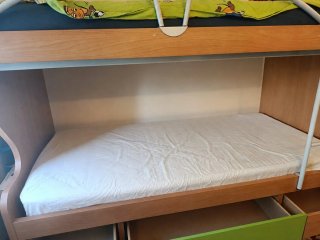 Cama tren litera infantil de madera