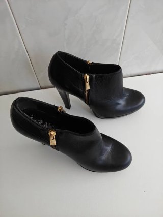 Botines ANGARI piel mujer talla 39 negros