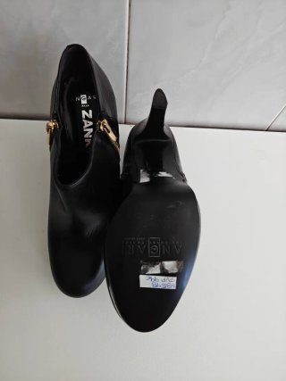 Botines ANGARI piel mujer talla 39 negros