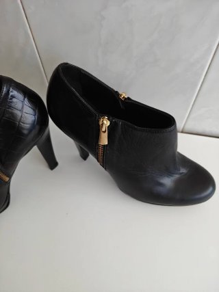 Botines ANGARI piel mujer talla 39 negros