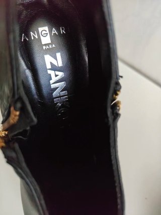 Botines ANGARI piel mujer talla 39 negros