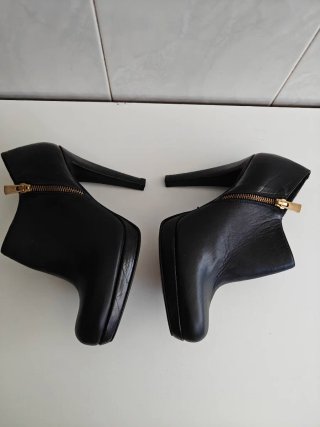 Botines ANGARI piel mujer talla 39 negros