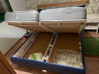 Letto 200x160 + 2 materassi singoli