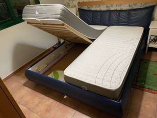 Letto 200x160 + 2 materassi singoli