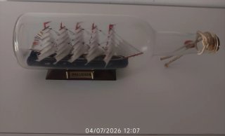 Barco de vela en botella PREUSSEN