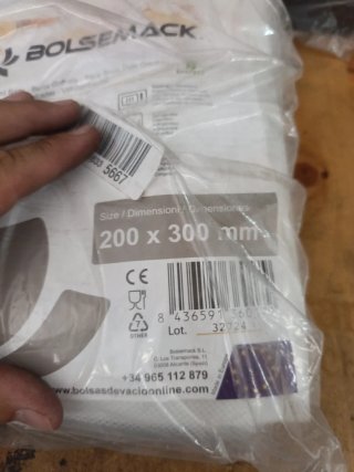 Bolsas de vacío gofradas 300 mm