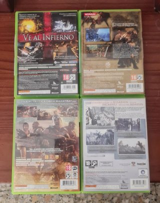 4 juegasos de la xbox 360 originales