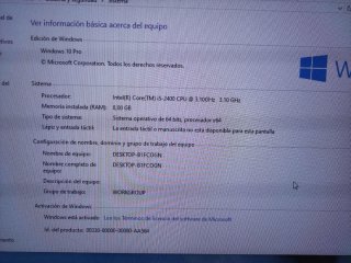 Ordenador i5 monitor teclado raton