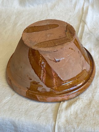 Antiguo lebrillo de loza castellana
