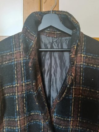 Cappotto a quadri donna