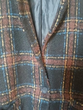 Cappotto a quadri donna
