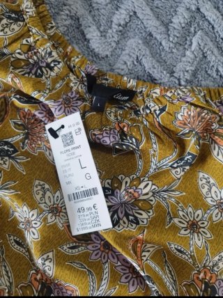 Vestido largo asimétrico talla L
