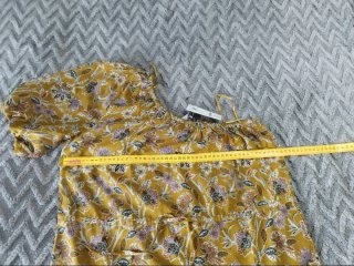 Vestido largo asimétrico talla L