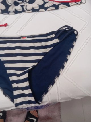 Bikini Talla 40 Azul y Blanco