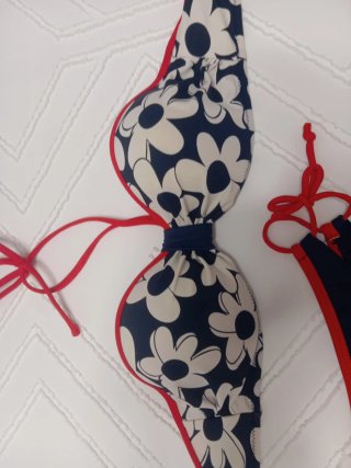 Bikini Talla 40 Azul y Blanco