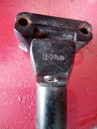Tija sillín bicicleta negra