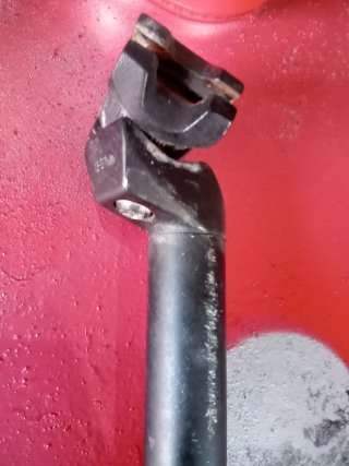 Tija sillín bicicleta negra