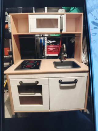 Cocina de juguete de madera