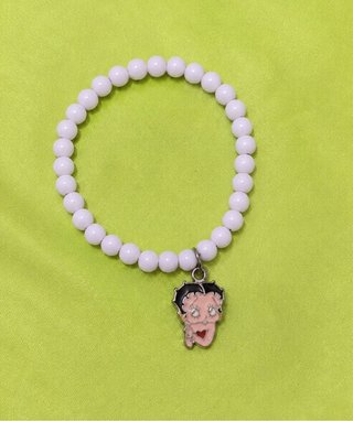 Pulsera Betty Boop blanca