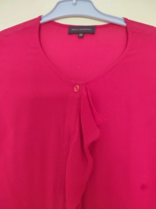Blusa elegante Adolfo Domínguez T36 Roja