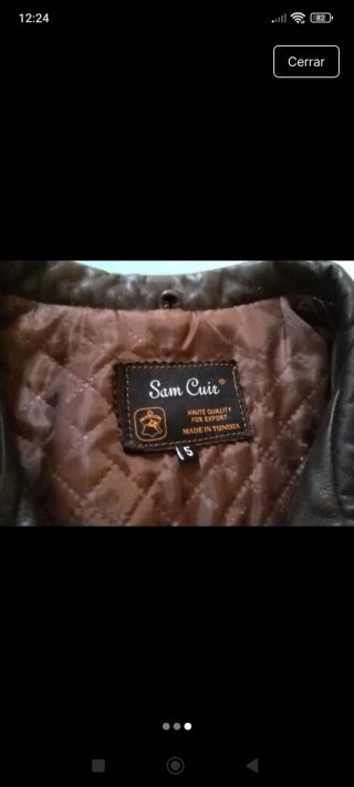 Chaqueta de cuero XXL