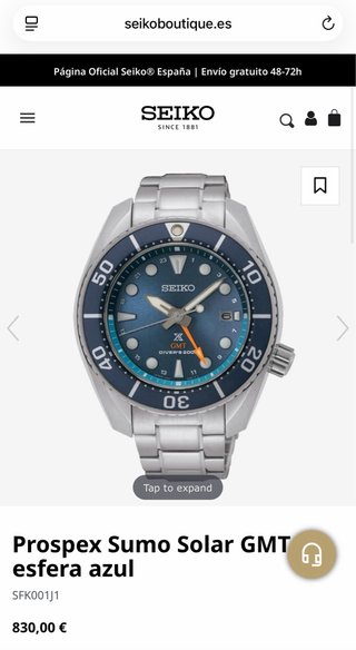 Seiko Prospex Sumo Solar GMT