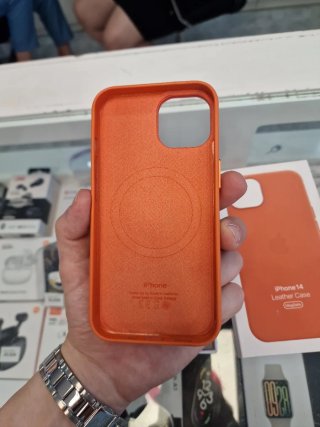 Funda iPhone 14 Piel  Naranja