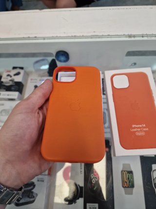 Funda iPhone 14 Piel  Naranja