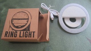 Anillo de luz para móvil NUEVO CON PINZA Y BATERIA