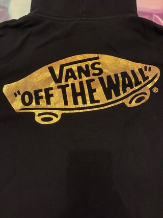 Sudadera con cremallera Vans negra