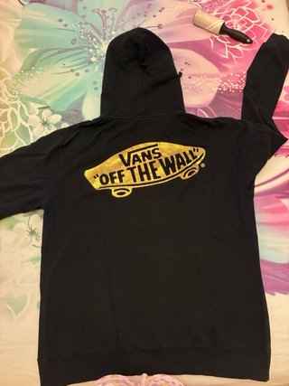 Sudadera con cremallera Vans negra