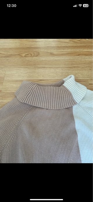 Jersey Mango cuello alto bicolor