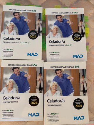 Temario oposicion celador andalucia 2024 MAD