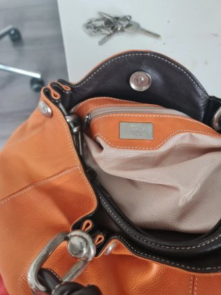 Bolso Chicca Borse Piel Naranja