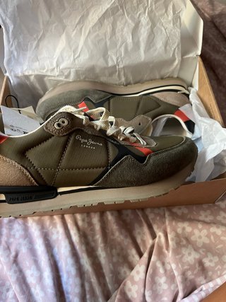 Zapatillas Pepe Jeans verdes y naranjas
