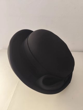 Sombrero negro mujer lazo