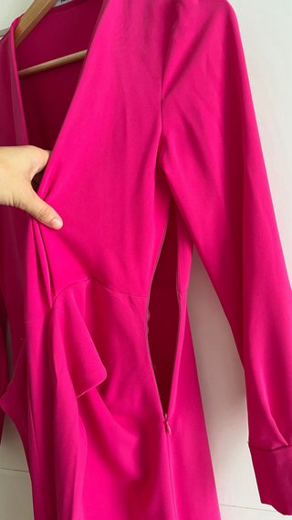 Vestido Mango rosa fucsia