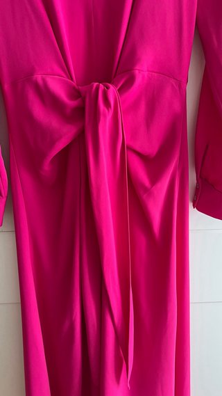 Vestido Mango rosa fucsia
