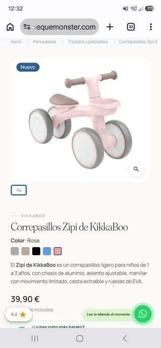 Correpasillos Kikka Boo Zipi 1-3 años