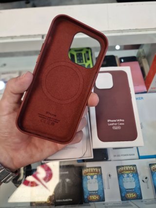 Funda iPhone 14 Pro Piel Marrón