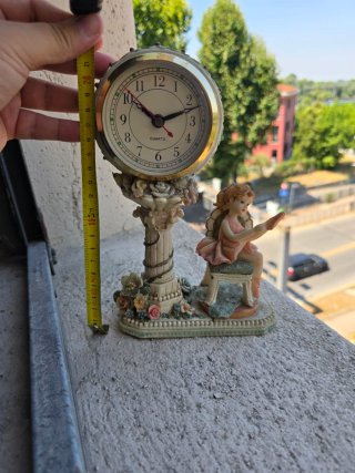 Orologio da Tavolo Vintage Ballerina in Resina