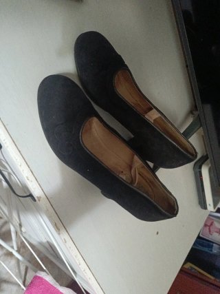 Zapatos de tacón flamenco negros
