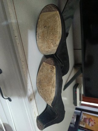 Zapatos de tacón flamenco negros