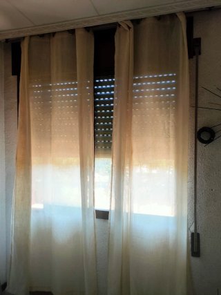 Cortinas Lino Natural Beige 245x140 Miulee