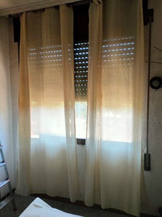 Cortinas Lino Natural Beige 245x140 Miulee