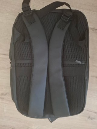Mochila portátil negra Antonio Miró
