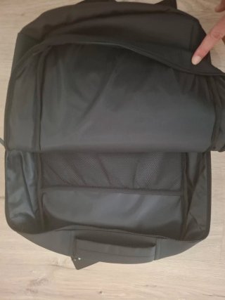 Mochila portátil negra Antonio Miró