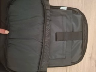 Mochila portátil negra Antonio Miró