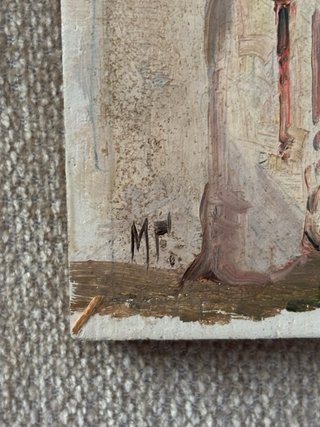 Oleo sobre tabla Manuel Fernández